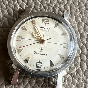 Vintage Wyler Incaflex Dynawind Steel Rare Lugs 33MM For Parts Repair - Picture 1 of 18