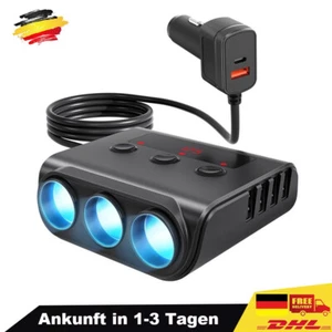 Szybka ładowarka samochodowa 180W 1x typ C / 4x porty USB szybka zapalniczka samochód osobowy - Zdjęcie 1 z 10