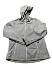 Xposure Women's Gray Long Sleeve Full Zip Hooded Jacket Size Large