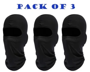 Pack of 3 Balaclava Full Face Mask Men Women Cycling Ski Winter Warm Neck - Picture 1 of 6