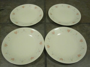 CORELLE ~ FOREVER YOURS ~ B & B PLATES, 6¾", SET OF (4), (2) SETS AVAIL., EUC - Picture 1 of 4