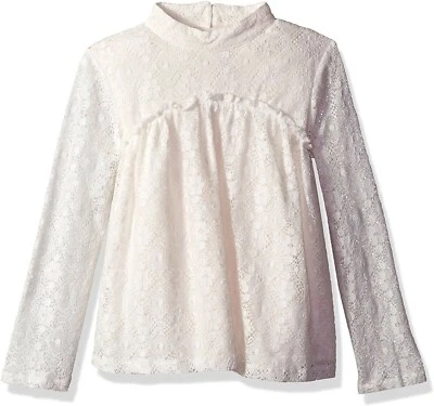 NWT Jessica Simpson girls fancy dressy baby doll long sleeve top shirt blouse - Image 1 of 4