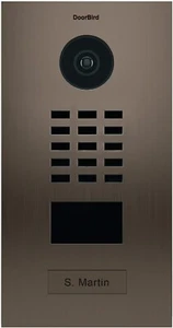 DOORBIRD - D2101BV Outdoor Flush Mounted Video Door Station (423870079) - Bronze - Picture 1 of 3