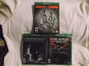 X-Box One. 3 Games-Dishonored-Definitive Ed, Evolve, Gears of War-Ultimate Ed. - Picture 1 of 8