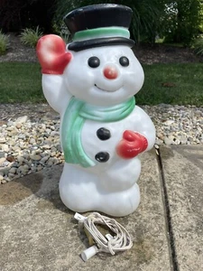 Vintage Empire Blasform 17 Zoll Urlaub Weihnachten frosty der Schneemann - Bild 1 von 9