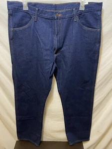 Rustler Men's Size 40X32 Dark Wash 5 Pocket Straight Leg Jeans 100% Cotton - Picture 1 of 4