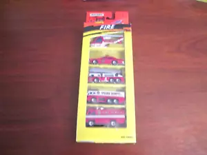 1994 MATCHBOX Fire 5 Car Gift Pack Fire Chief Fire Rescue Helicopter Fire Dept. - Bild 1 von 6