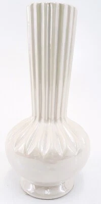 Vase Bauchvase Perlmutt creme weiß Höhe ca.20,5 cm - Bild 1 von 4