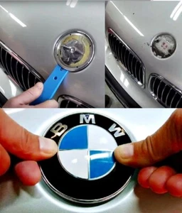 Capó delantero coche BMW 82mm maletero trasero emblema insignia logotipo Genune - Imagen 1 de 5