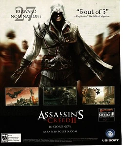 Videogioco Assassin's Creed II 2009 Pubblicità Stampa Vintage Ubisoft - Foto 1 di 1
