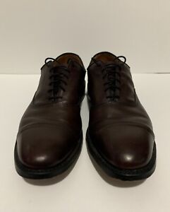 Allen Edmonds Mens Park Avenue Brown Cap Toe Leather Brogue Shoes 5875 Size 8
