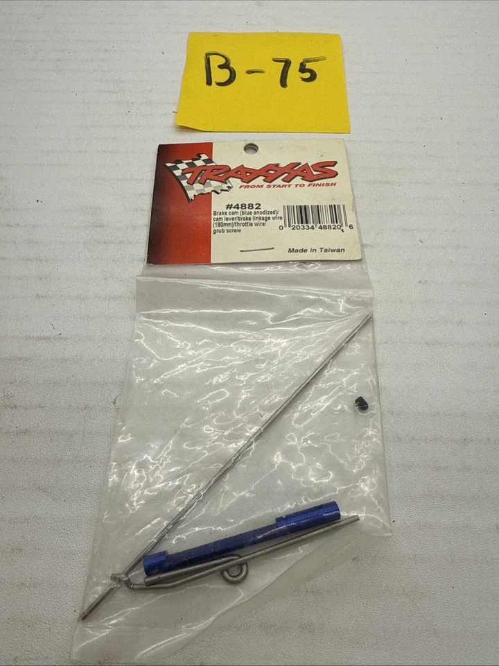 Traxxas. 4882 Blue Anodized Aluminum. Brake Cam / Throttle Linkage - Image 1 of 1