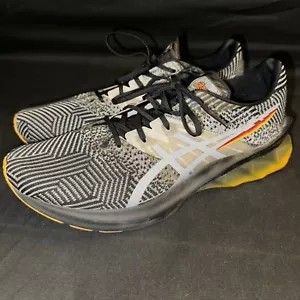 ASICS Novablast FF Blast Running Shoes Black Gold Gray Mens Size 12 - Picture 1 of 7