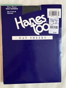 Pantalon classique marine Hanes Too Day Sheers taille AB Sandalfoot 117 - Photo 1/2