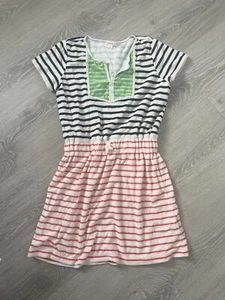 CREWCUTS Girls Size 14 Striped Terrycloth Beach Pool Swim Coverup Lounge Dress - Picture 1 of 4