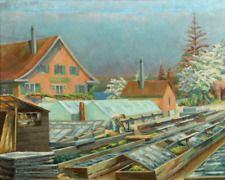 Gärtnerei in Feldweilen (Schweiz), Gemälde von Werner Hunziker