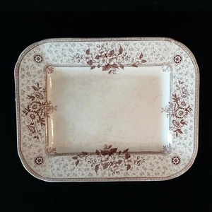 Mel Rose Cliff England Antique Serving Dish Bone China Porcelain Platter Melrose - Picture 1 of 12