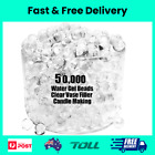50000 Clear Water Gel Jelly Beads Vase Fillers For Floating Pearls, Floating
