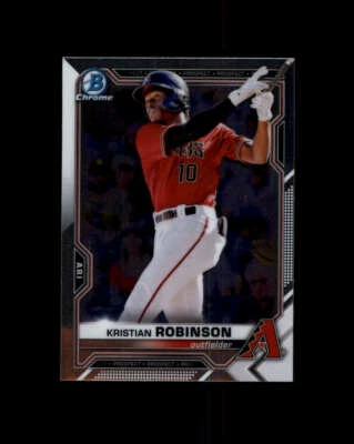 2021 Bowman Chrome Prospects #BCP136 Kristian Robinson (ref 163982) - Image 1 of 2