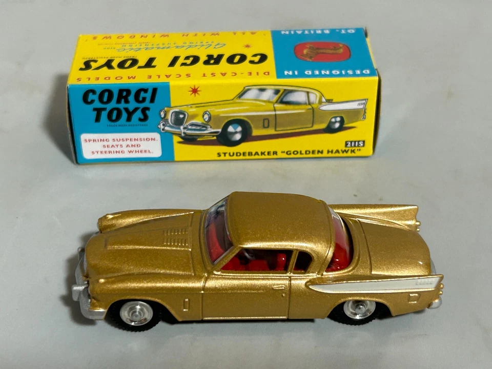 Corgi 211S - Coche modelo diecast Studebaker Golden Hawk Foto 1 de 1