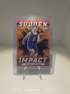 2023-24 BRANDON PODZIEMSKI TOPPS CHROME #SI-9 SUDDEN IMPACT RC INSERT!! - Picture 1 of 2