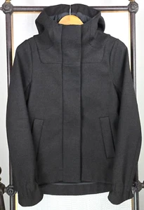 LULULEMON Womens Insulated Hooded Winter Jacket Size 4 XS Full Zip Charcoal - Picture 1 of 14