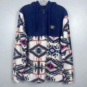 Massive Outdoor Aztec Men's 1/4 Zip Hooded Pullover Fleece Size S; Outdoor - Picture 1 of 11