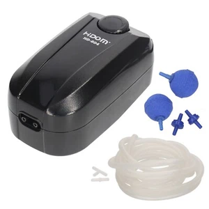 Hidom Ultra Quiet Adjustable Aquarium Air Pump Double Outlet 5.4L/min Tank Pump - Picture 1 of 6
