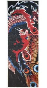 Ukiyo-e Tenugui Katsushika Hokusai Wall Decor Hanging Phoenix - Picture 1 of 6