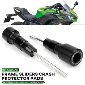 Frame Sliders Fairing Guard Crash Pad Protector For KAWASAKI NINJA 650 2017-2025 - Picture 1 of 19
