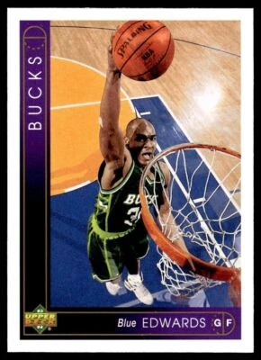 1993 Upper Deck #61 Blue Edwards - Milwaukee Bucks - Image 1 of 2