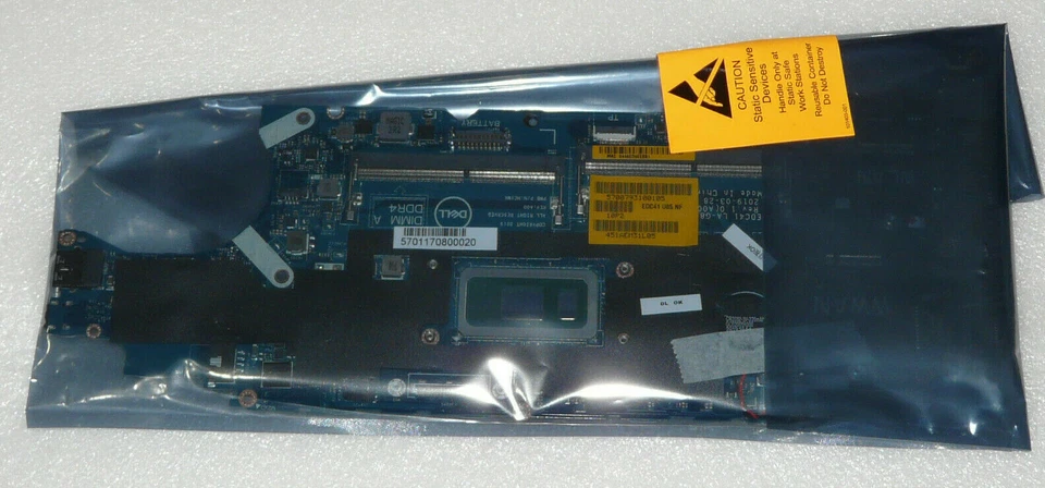 NEW GENUINE DELL LATITUDE 14 5400 MOTHERBOARD INTEL i5 8265U 3.9GHZ 3CY3R 03CY3R - Image 1 of 1