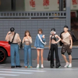 1:64 Moda Niño Niña Miniaturas Figuras Fotografía Callejera Escena Modelo Pintado - Imagen 1 de 12