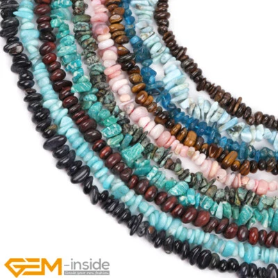 Natural Freeform Chips Nugget 6-7mm Spacer Loose Jewellery Making Beads 15" AU - Image 1 of 4