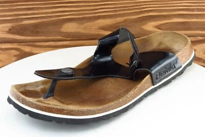 Betula Sz 9 M Black Thong Birko-flor Women Sandals - Image 1 of 4