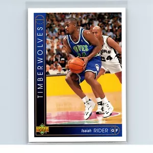 Isaiah Rider Minnesota Timberwolves 1993-94 Upper Deck Rookie #361 - Picture 1 of 2