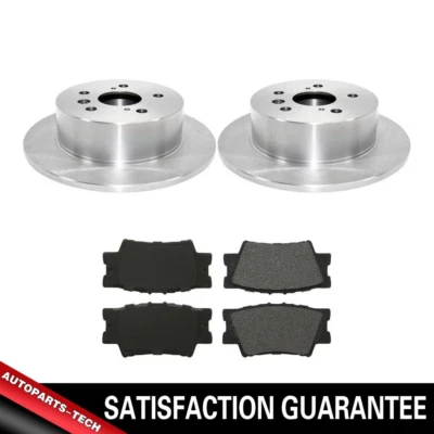 Rotores de freno traseros y pastillas de freno de cerámica para Lexus ES350 2007-2010 2011 2012 Foto 1 de 4