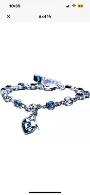 Women's Bracelets - Ocean Heart Cubic Zirconia Bracelet for girls - Image 1 of 4