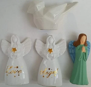Porcelain Angels & Dove Decor, Select: Angel or Dove - Picture 1 of 5