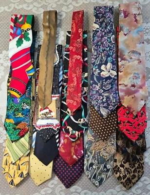 Men's Vintage Ties Most Silk Pierre Cardin Croft & Barrow Halston Cutter & Buck - Image 1 of 4
