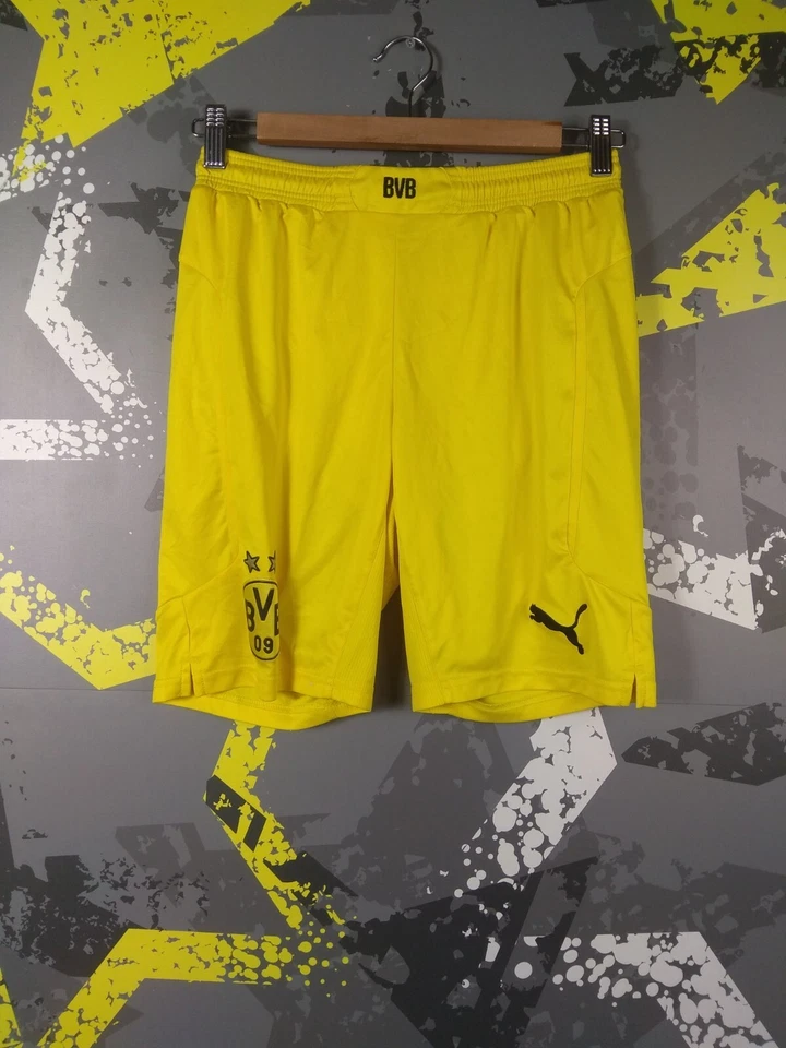 Pantalones cortos de fútbol local Borussia Dortmund BVB Puma talla joven XL ig93 Foto 1 de 4