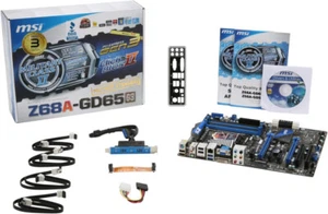 MSI Z68A-GD65 (G3) ver 4.0 LGA 1155 Intel Z68 HDMI SATA 6 USB 3 ATX Motherboard - Picture 1 of 4