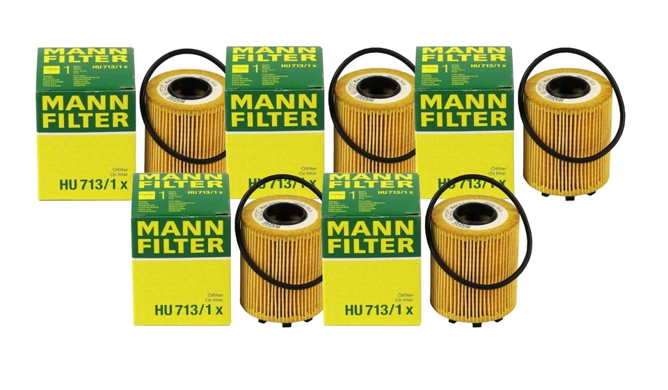 Conjunto de 5 filtros de óleo de motor Mann para Alfa Romeo Mito Dodge Dart Fiat 500 Jeep - Imagem 1 de 1