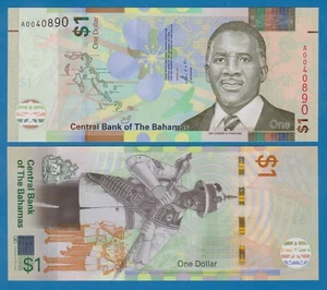 Bahamas 1 dólar P 77a, 2017 UNC (P 77 a) - Imagen 1 de 1
