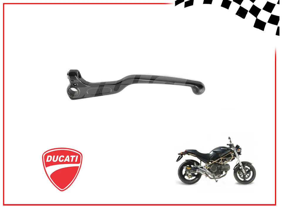 LEVA FRENO ANTERIORE NERA PER DUCATI MONSTER 400-600-620-695-696-750-800-900  - Immagine 1 di 1