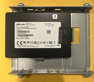 Micron MTFDDAK256TBN SATA 6Gb/S 256GB SSD 2.5" Solid State Drive With Sled Mount - Afbeelding 1 van 1
