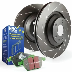Kit de frenos delanteros EBC (pastillas verdes y discos ranurados USR) Audi TT (8J) PD06KF042 - Imagen 1 de 1