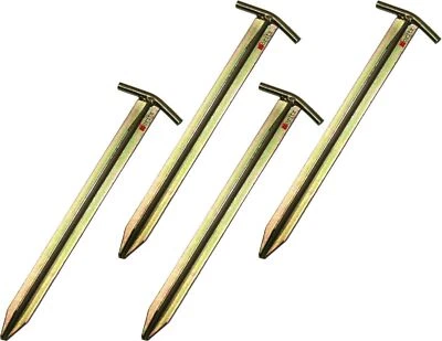 T-Profil lux Eisen Zeltheringe 30-50 cm Pavillon Zelt Vorzelt Erdnagel Camping  - Bild 1 von 4