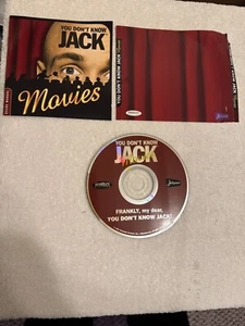 You Don't Know Jack Movies - (PC 1997) CD ONLY W/INSTALL BOOKLET!! - Picture 1 of 1