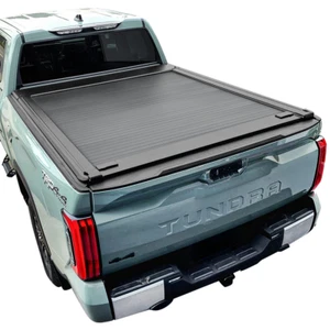 Fit 2007-2025 Tundra Tonneau Cover 6.5ft (w/ Deck Rails) Retractable Aluminum - Picture 1 of 14